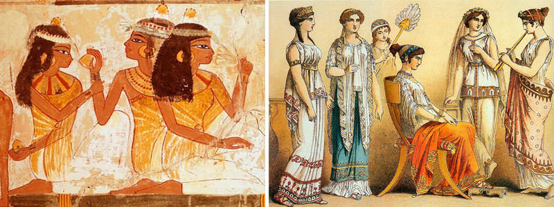 греческая фреска рассказывающая о происхождении косметики