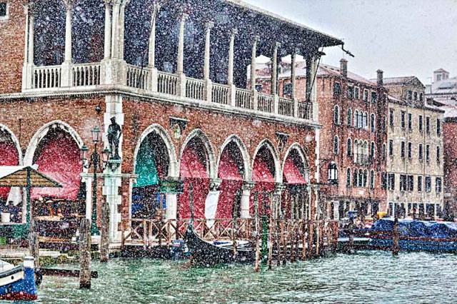 Венеция в снегу