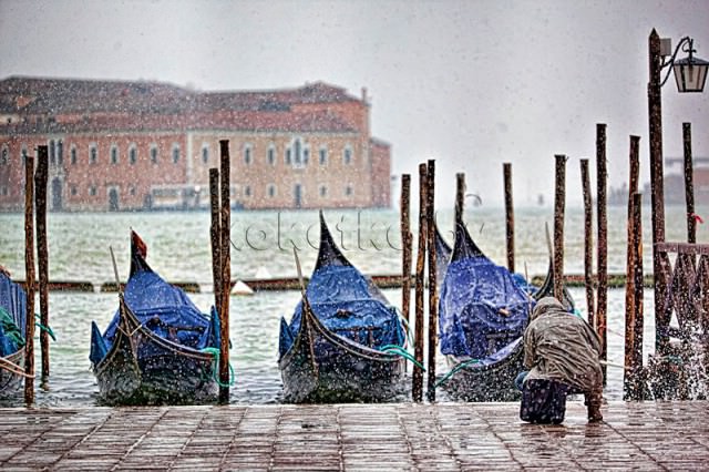 Венеция в снегу