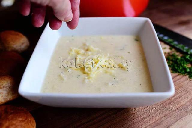 Крем суп с сыром