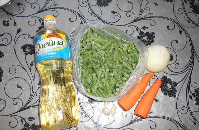 Спаржевая фасоль с овощами