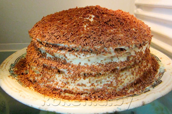 Фото рецепт приготовления торта «Наслаждение»