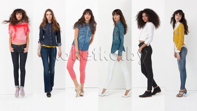 Модные образы с джинсами