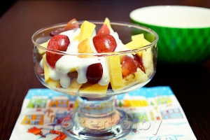 Фото рецепты приготовления фруктовых салатов с йогуртом 