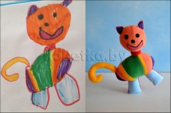 Игрушки, созданные по детским рисункам
