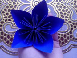 Оригами объемный цветок