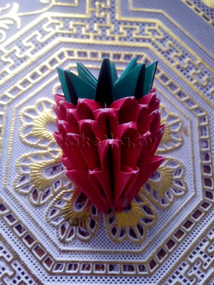 Оригами клубника (44 фото)