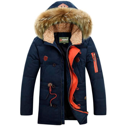 Качественная мужская зимняя куртка пуховик