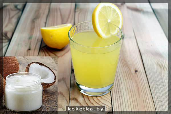 Лимон и кокосовое молоко для ламинирования