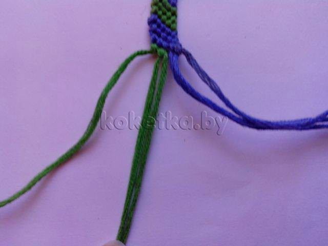 Плетение фенечки из ниток - мастер класс