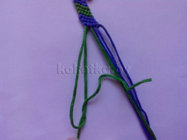 Плетение фенечки из ниток - мастер класс