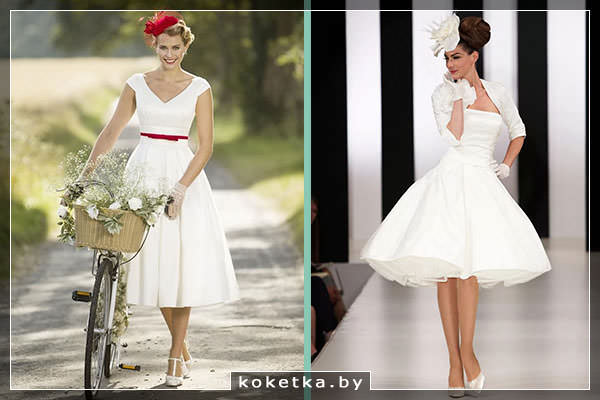 Белые платья 50-х годов
