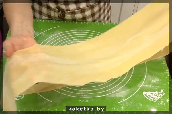 Раскатать тонкое тесто с помощью кухонной машины