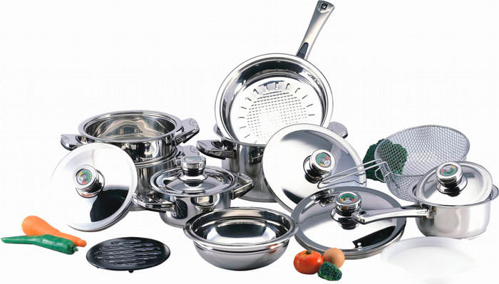 Кухонная посуда различного вида и типов
