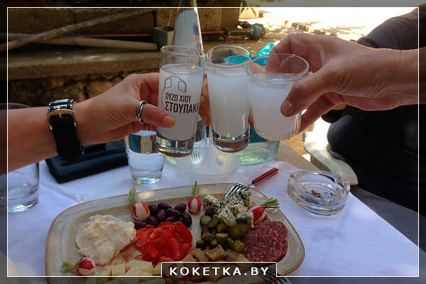 Греческая кулинария - анисовая водка