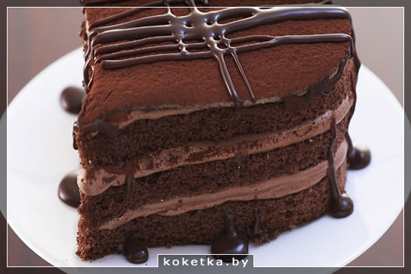 Торт "Шоколадное сердце"