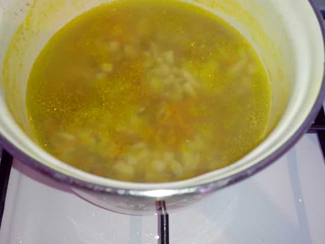 Суп из говядины с рисом