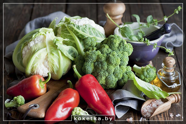 Правильное питание: свежие овощи и фрукты