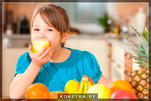свежие фрукты для роста и здоровья детских зубов