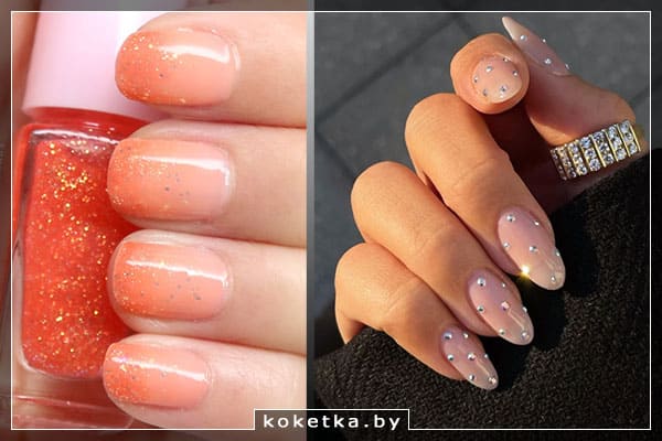 Мелкий шиммер, лёгкий блеск 2026 - тренды маникюра