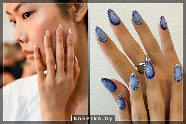 Рельефные узоры на ногтях 2025-2026