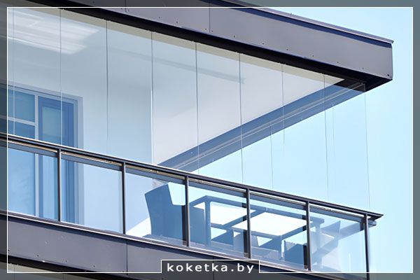 Остекление балкона без рам Безрамное остекление