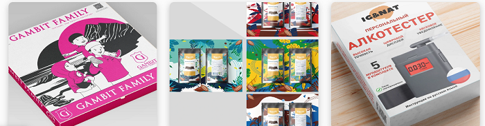 Игры, пицца, электроника - дизайн этикетки для всего