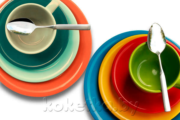 Цветная посуда